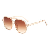 Hip Hop Color Block Sunglasses